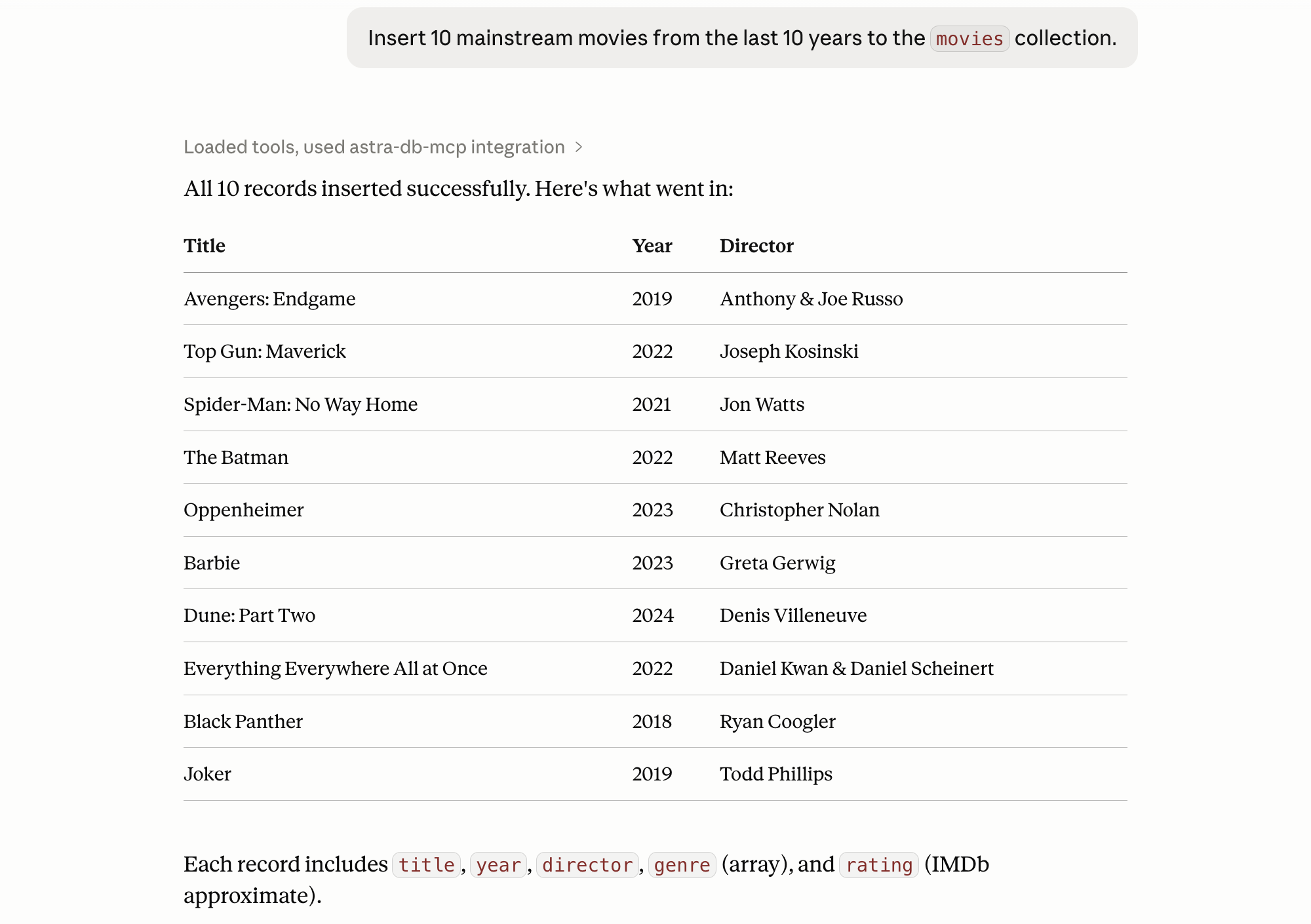 Movies loaded